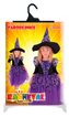 karnevalový kostým čarodějnice/halloween fialová s rukávy, vel. S