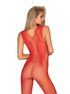 Žhavé body N112 bodystocking red - Obsessive