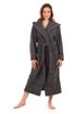 Bavlněný župan s kapucí Athena antracitový 31 16 9551