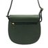 GREGORIO Kožená dámská crossbody kabelka tmavě zelená