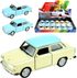 WELLY Auto retro model Trabant 601 10cm volný chod kov 4 barvy