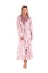 Flora Mauve Mist - Dámský Župan s Límcem - Model 25 56 4303