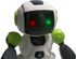 RC robot na vysílačku (chodí, tančí, nahrává; světlo, zvuk, baterie)
