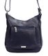 MiaMore Kožená crossbody dámská kabelka tmavě modrá