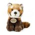 Plyšová panda červená sedící 18 cm