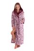 Župan s kapucí Flora mauve wine 39  56 4803