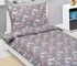 Povlečení bavlněné Junior Šedá,Růžová 90/087 140x200, 70x90 cm