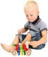 BINO DŘEVO Baby Pes tahací 19cm na kolečkách *DŘEVĚNÉ HRAČKY*