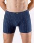 GINA pánské boxerky s delší nohavičkou, delší nohavička, šité, s potiskem 74166P
