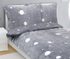 Povlečení MIKROFLANEL Šedá,Bílá 95/293 140x200, 70x90 cm