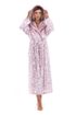 Župan s kapucí Flora mauve mist 39 56 4303