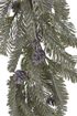 Girlanda jehličí se šiškami 120 cm - zelená