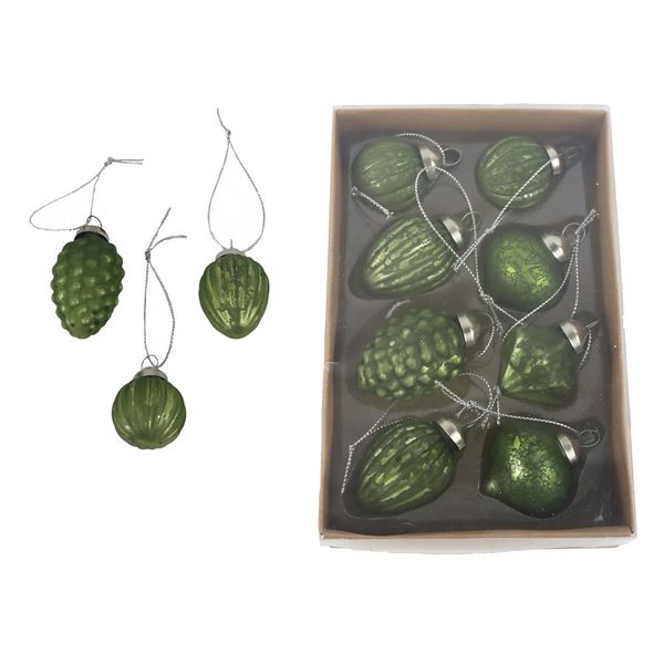 Vánoční ozdoba 8 ks S0516-15 - bo×: 17×11×4.5