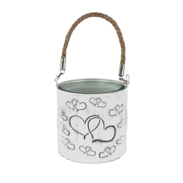 Svícen na jednu svíčku srdce K4448/1 - dia 9 x 8 cm