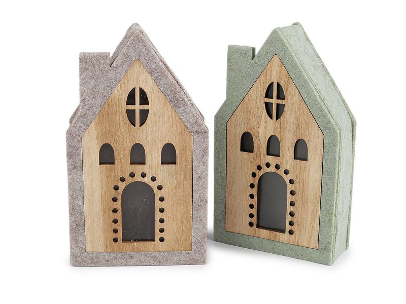 Filcový domeček svítící