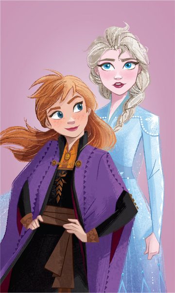 Dětský ručník Frozen Purple 05 30x50 cm