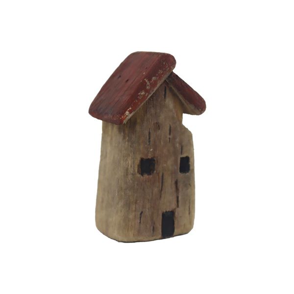 Dekorace domeček D6275 - 4 × 3,2 × 7,5 cm