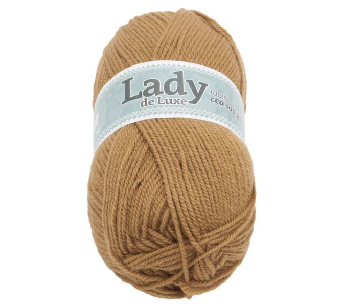 Příze LADY de Luxe Hnědá 946 100g / 238 m
