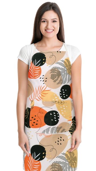 Kuchyňská zástěra ADÉLA Oranžová 7750/233 zástěra 67x84 cm