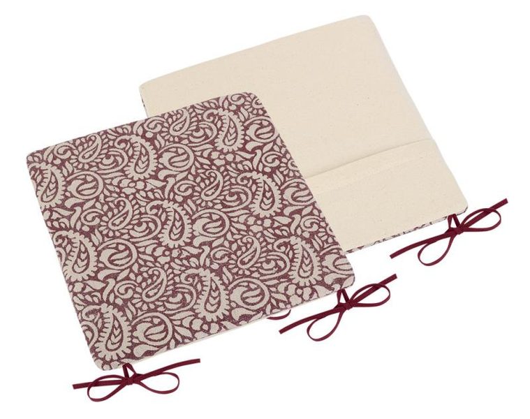 Sedák Paula hladký Bordová 34/002 38x38 cm