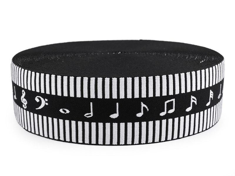 Pruženka měkká šíře 60 mm noty METRÁŽ