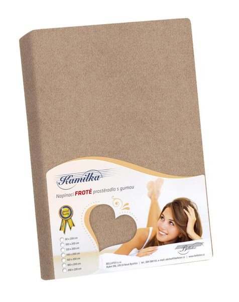 Prostěradlo froté Kávová /013 90x200 cm