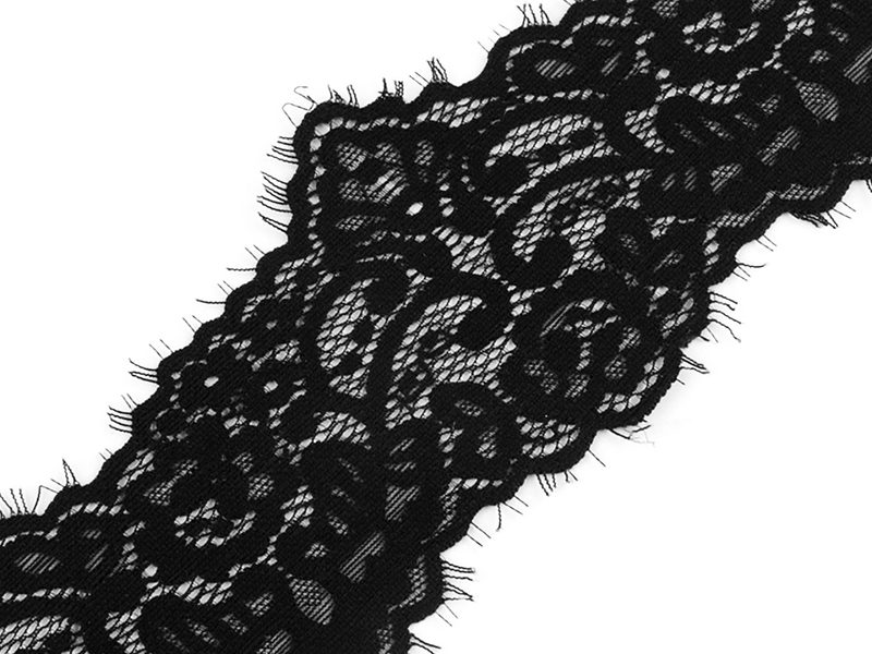 Francouzská elastická krajka šíře 90 mm METRÁŽ