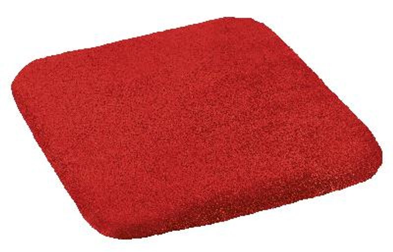 Sedák hladký Korall micro Červená 60/14 40x40 cm