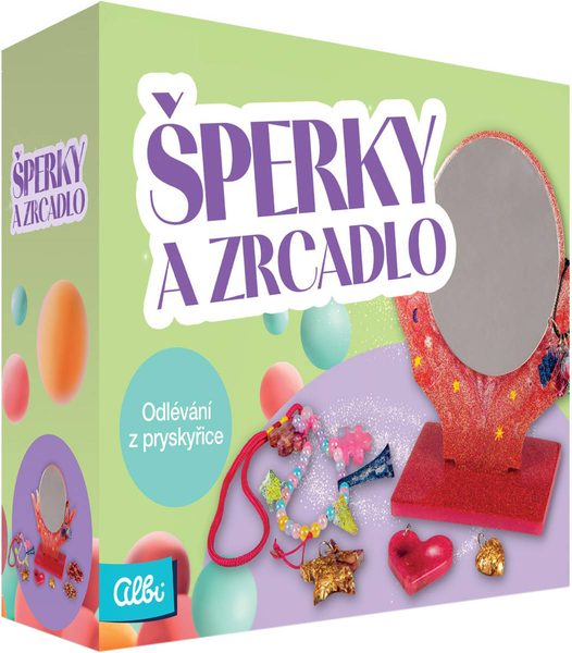 ALBI SCIENCE Šperky a zrcadlo kreativní DIY sada odlévání z pryskyřice