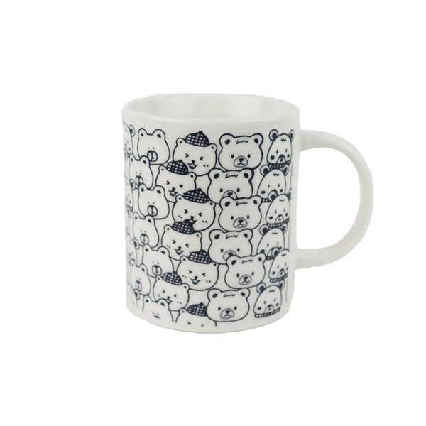 Porcelánový hrnek medvídci X8697 - 360ml; 345 g; D80xH95xBD78mm