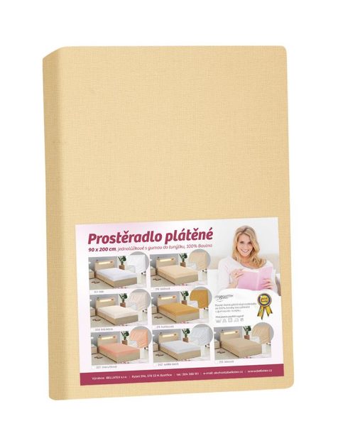 Prostěradlo plátěné Okrová 172/212