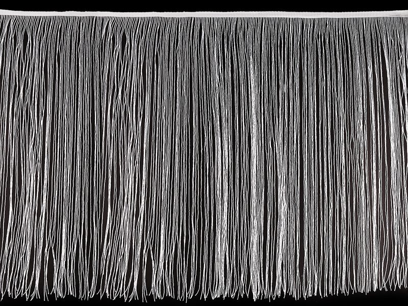 Třásně s lurexem šíře 50 cm METRÁŽ