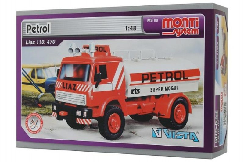 Stavebnice Monti System MS 09 Petrol Liaz 1:48 v krabici 22x15x6cm