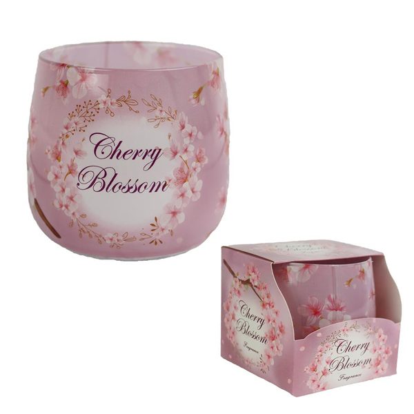 Svíčka vonná ve skle CHERRY BLOSSOM 100g G - dia 7,5 × 7,8 cm