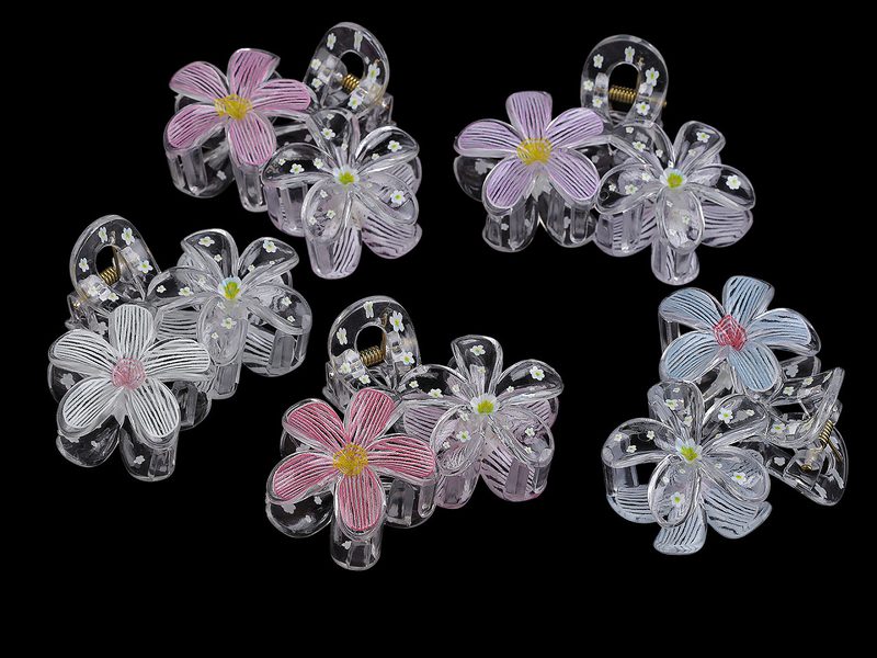 Skřipec do vlasů květy