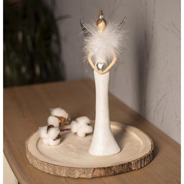 Dekorace anděl X4247/3 - 14 x 6 x 40 cm