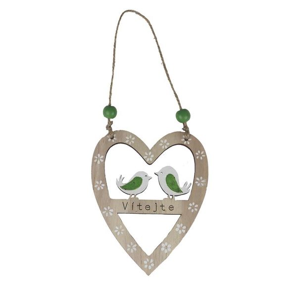 Srdce k zavěšení D5268/2 - 12 × 15 x 0.5 cm