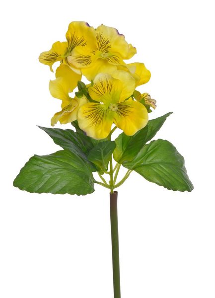 Umělá maceška žlutá 23 cm