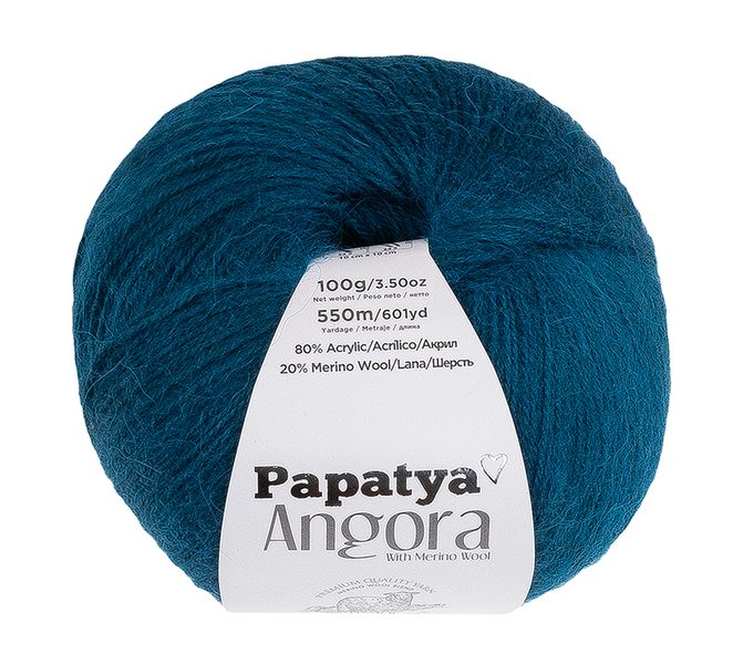 Příze ANGORA MERINO Tyrkysová 5750 100g / 550 m