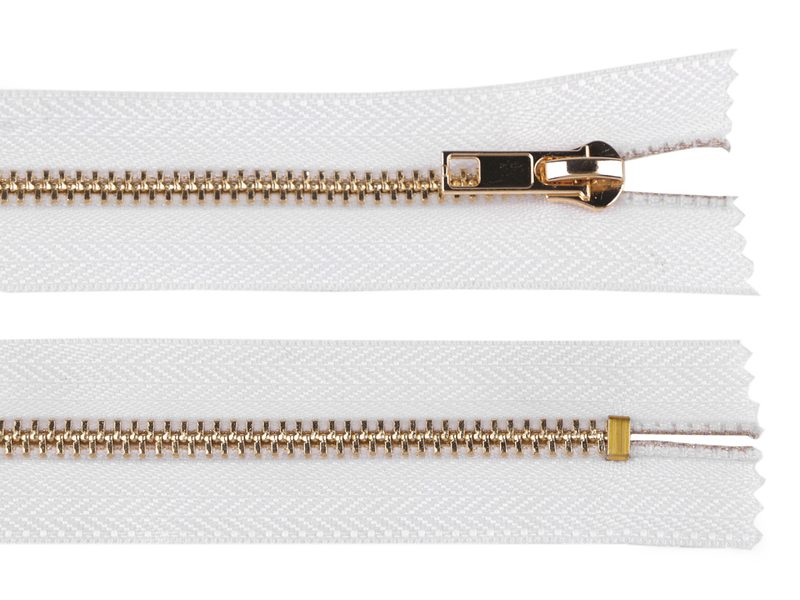 Kovový zip No 5 délka 12 cm (jeansový)