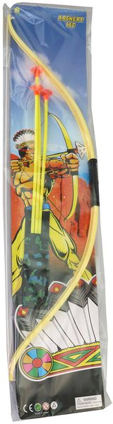 Luk a šípy na přísavku 3ks malý indián plastový herní set v sáčku