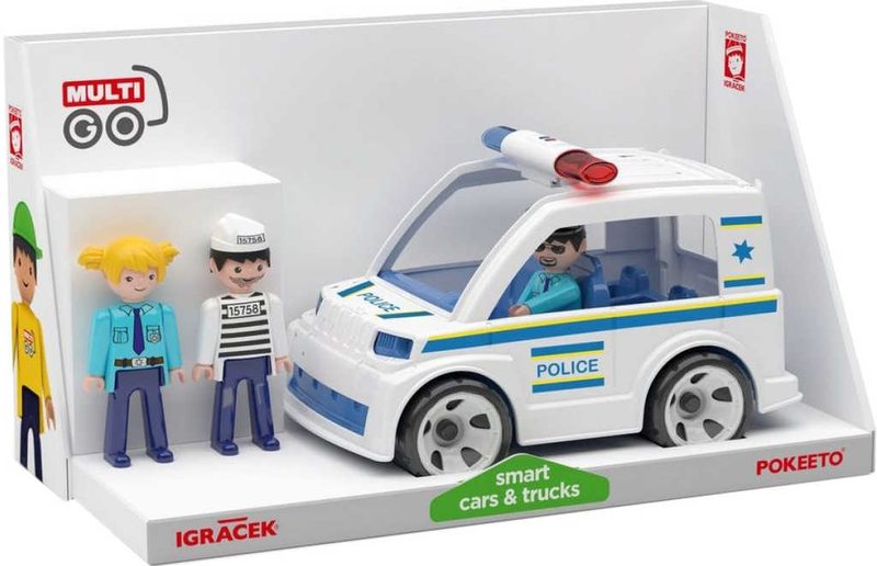 IGRÁČEK MultiGO Trio Policie set auto + 3 figurky s doplňky