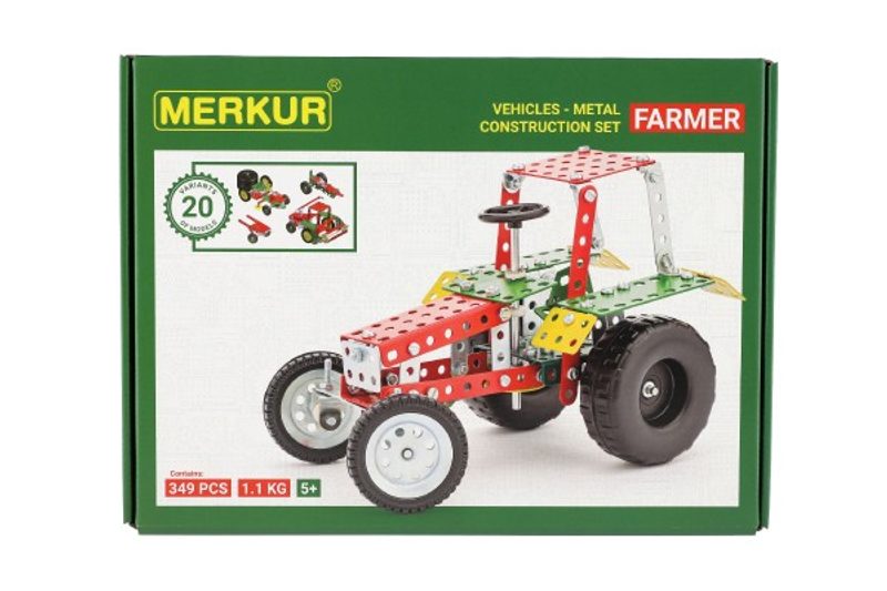 Farmer Set 20 modelů 341 kusů - Stavebnice MERKUR