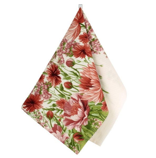 Kuchyňská utěrka 1 ks Růžová,Zelená 324