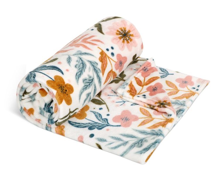 Přikrývka Kemping PLUS Růžová,Zelená,Bílá 7700/022 150x200 cm