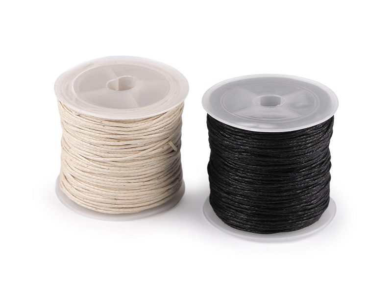 Šňůra bavlněná Ø0,6 mm voskovaná