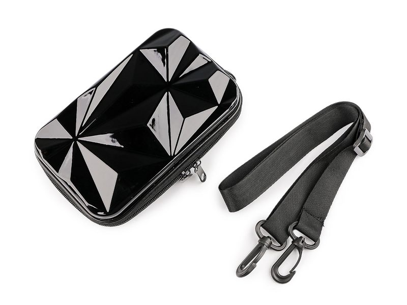 Dámská skořepinová kabelka / pouzdro crossbody s popruhem 18x11 cm