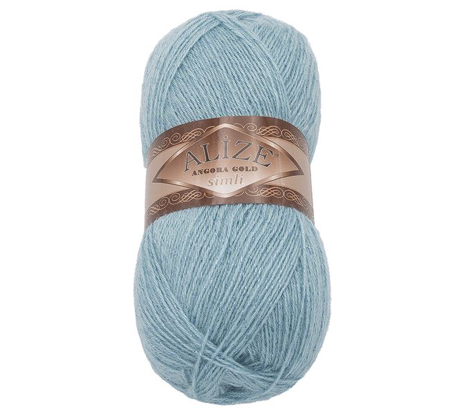 Příze ANGORA GOLD SIMLI Modrá,Šedá 114