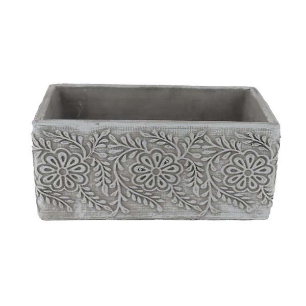 Cementový obal k osázení X7071/2 - 20 x 11 x 9 cm