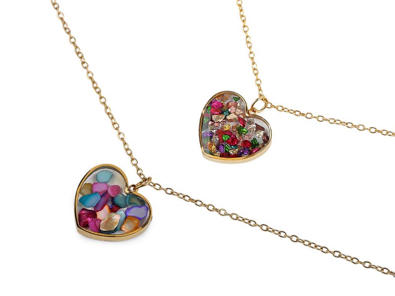 Náhrdelník z nerezové oceli srdce